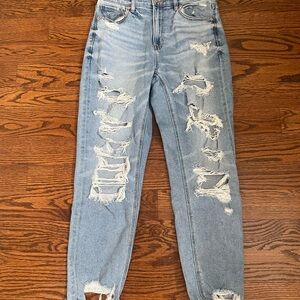 American Eagle Outfitters Ripped Light Blue Jeans